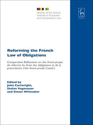 cover image of Reforming the French Law of Obligations